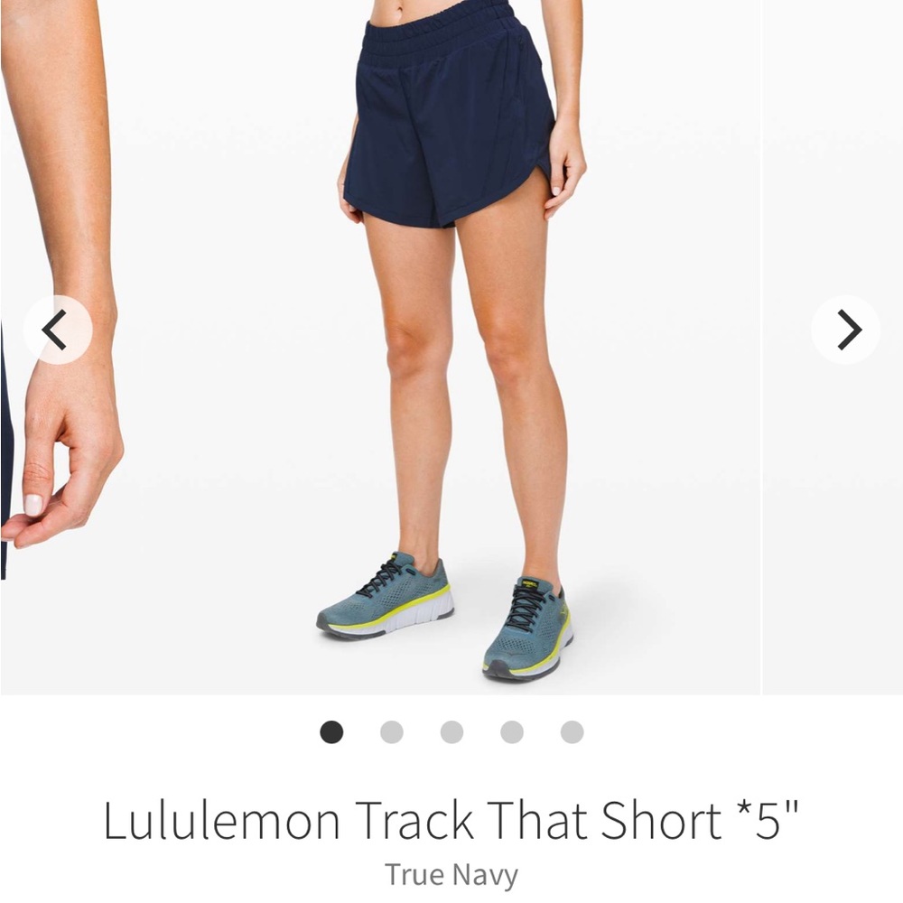 lululemon athletica Track That Short 5" in True Navy